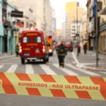 SP: incêndio atinge comunidade em Santos